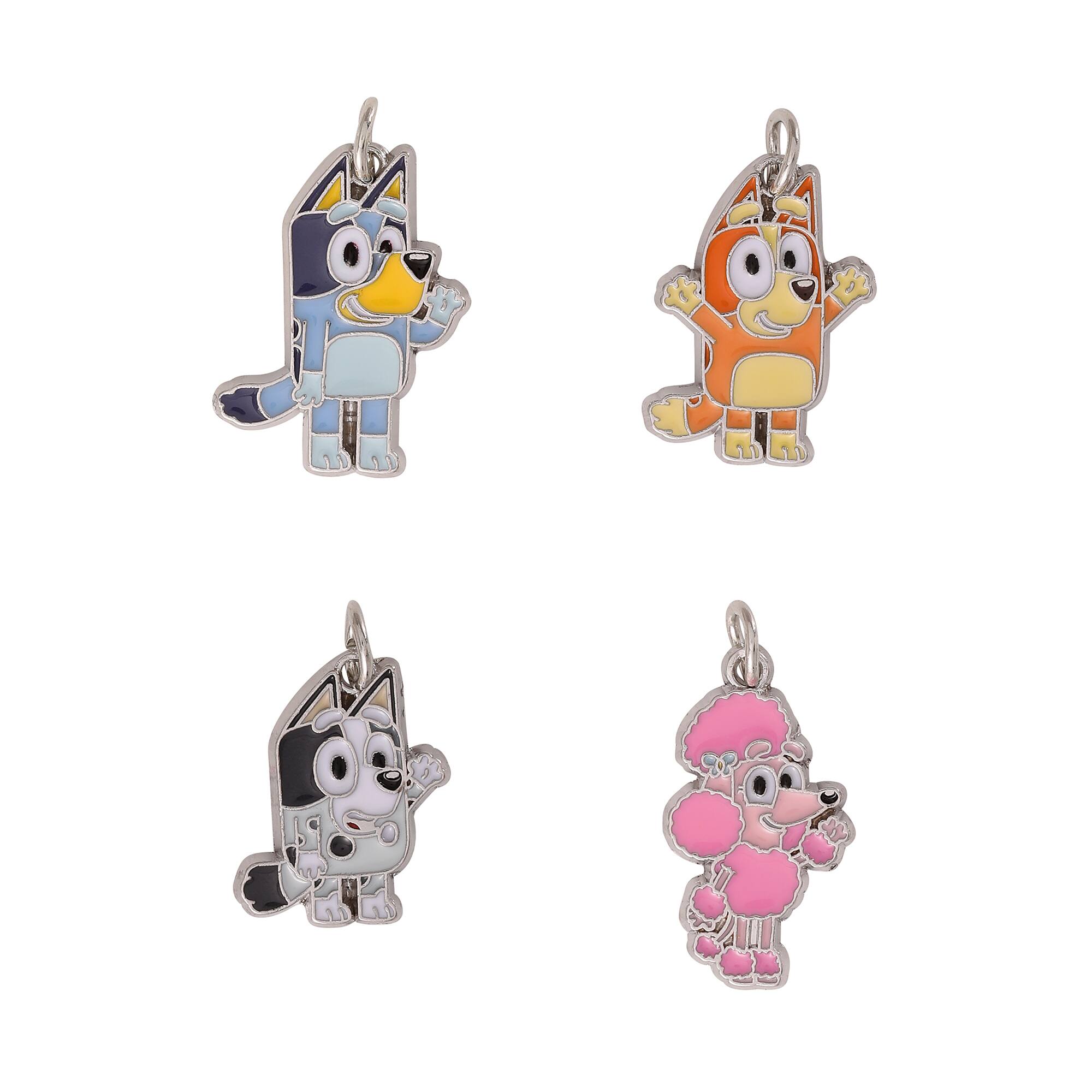 Bluey & Friends 4-Piece Charm Set